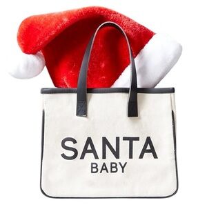 Santa Barbara Design StudioSanta Baby Mini Canvas Tote Bag Black and White